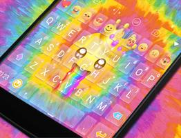 Happy TieDye Emoji Keyboard poster