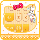 Yellow Cat Emoji Keyboard-Gifs ไอคอน