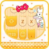Yellow Cat Emoji Keyboard-Gifs 아이콘