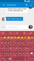 Cheetah Red -Emoji Keyboard ảnh chụp màn hình 1