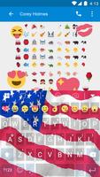 America Banner Emoji Keyboard capture d'écran 2