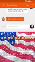 America Banner Emoji Keyboard capture d'écran 3