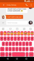 Music -Love Emoji Keyboard capture d'écran 3