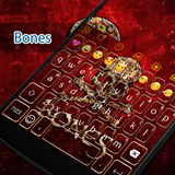 Skull Bones Eva Keyboard -Gifs أيقونة