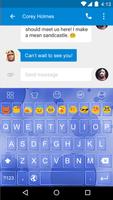 Blue Bubble -Love Gif Keyboard تصوير الشاشة 1