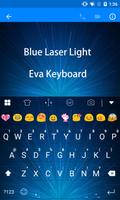 Blue Laser Light Eav Keyboard Affiche