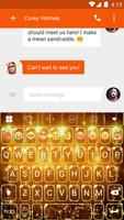 Gold Keyboard -Funny Gif syot layar 2