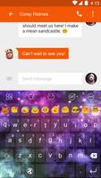 Galaxy Emoji Keyboard Affiche