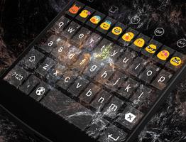 Galaxy Cold Emoji Keyboard Affiche