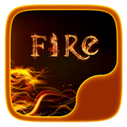 Fire Theme-Love Emoji Keyboard icône
