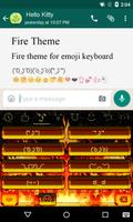 Fire Theme-Love Emoji Keyboard capture d'écran 3