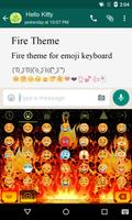 Fire Theme-Love Emoji Keyboard capture d'écran 2