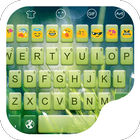 Fresh Green -Emoji Keyboard أيقونة