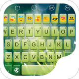 Fresh Green -Emoji Keyboard icône