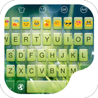 Fresh Green -Emoji Keyboard Zeichen