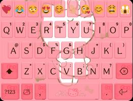 Sweet Kitty Emoji Keyboard 海報