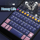 Honey Life Eva Keyboard -Gif icône