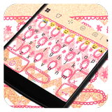 Pink Handkerchief Keyboard icône