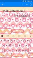 Pink Handkerchief Keyboard स्क्रीनशॉट 1