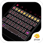 Neon Keyboard Theme -Emoji Gif icône