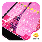 2016 Pink Paris Keyboard Theme-icoon