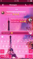 2016 Pink Paris Keyboard Theme Affiche