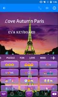 Love Paris Autumn Sky Keyboard 截圖 2