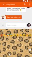 Leopard Pattern-Emoji Keyboard 포스터