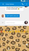 Leopard Pattern-Emoji Keyboard تصوير الشاشة 1