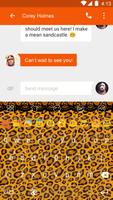 Leopard Skin -Emoji Keyboard imagem de tela 1