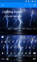 Lighting Storm Emoji Keyboard ポスター