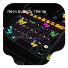 Neon Butterfly -Kitty Keyboard icône