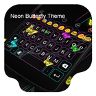 Neon Butterfly -Kitty Keyboard icon