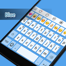 Simple Blue Eva Keyboard -GIf APK