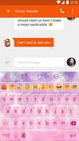 Star Pink Dream-Emoji Keyboard capture d'écran 1