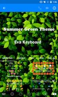 Summer Green Emoji Keyboard imagem de tela 3