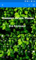 Summer Green Emoji Keyboard Poster