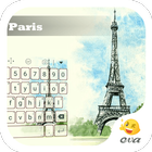 Paris Spring Blue Sky Keyboard icône