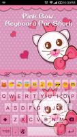 Pinkbow -Kitty Emoji Keyboard poster