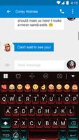 Red Style Keyboard -Emoji Gif تصوير الشاشة 1