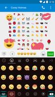 Red Style Keyboard -Emoji Gif capture d'écran 3