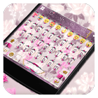 Pink Flower Keyboard-Emoji Gif icône