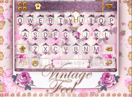 Pink Flower Keyboard-Emoji Gif Affiche