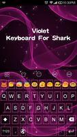 Violet -Kitty Emoji Keyboard syot layar 2