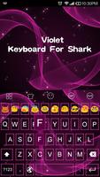 Violet -Kitty Emoji Keyboard скриншот 3