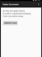 Haiku Generator 海报