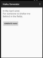 Haiku Generator capture d'écran 1
