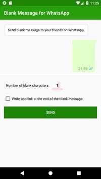 Blank Message for WhatsApp poster