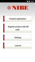 NIBE Product Registration capture d'écran 1
