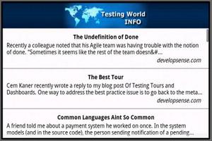 Software Testing World Info screenshot 2